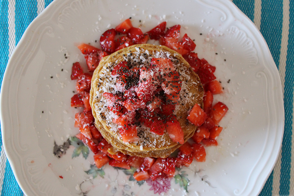 receita panquecas de aveia