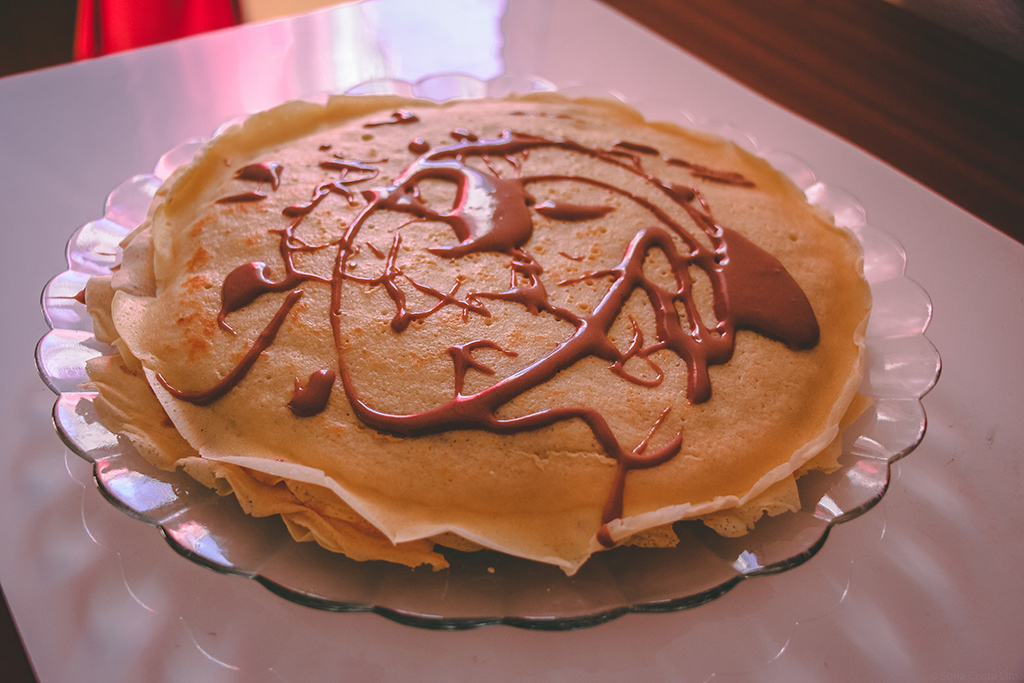 bolo de crepes com nutella receita